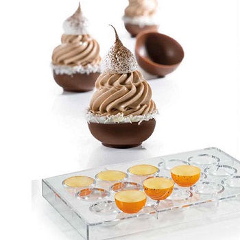 Martellato 40mm Cup Polycarbonate Chocolate Mould